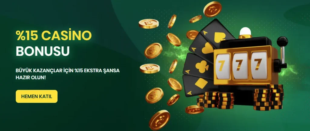 %15 Casino Bonusu